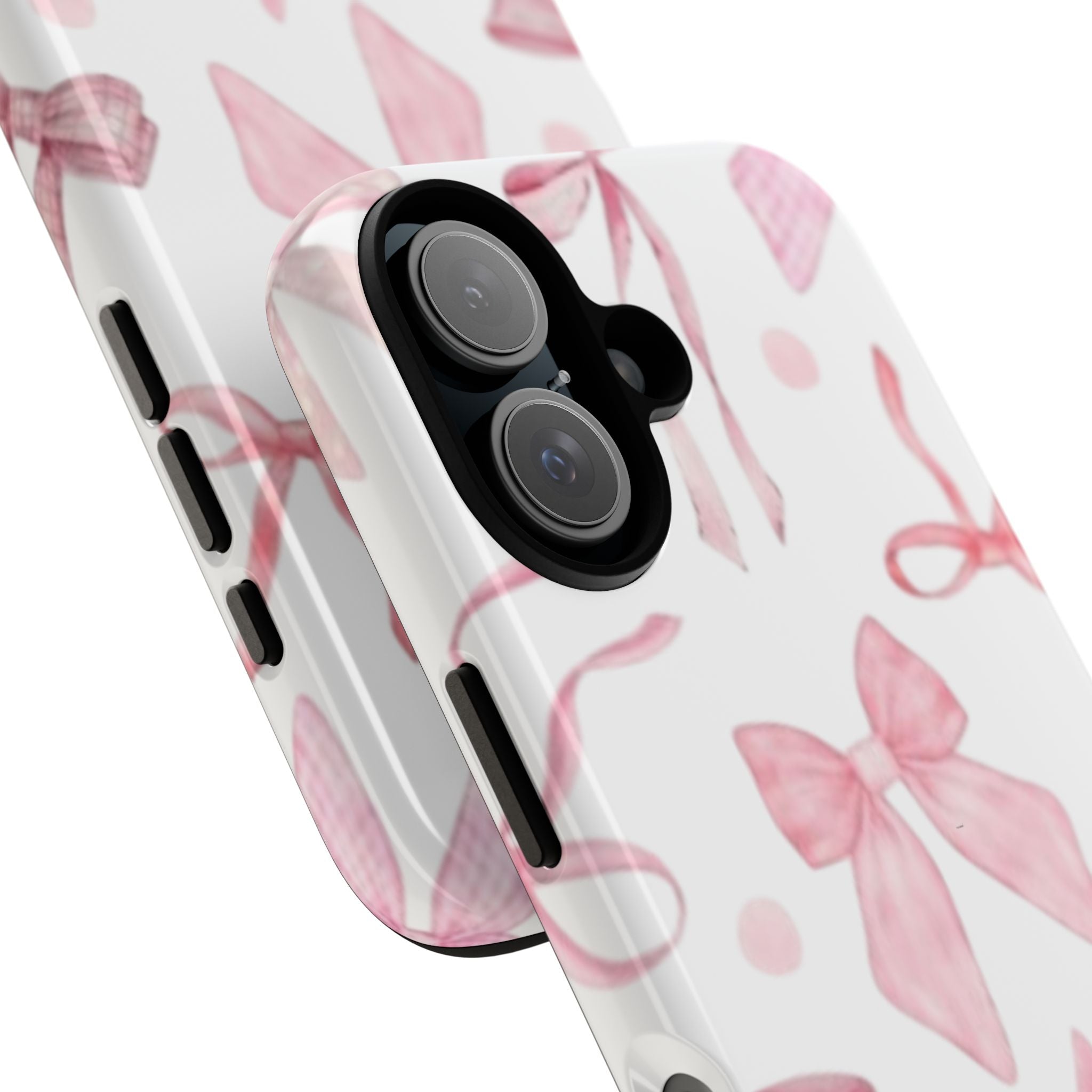 Pink Ribbon Phone Case, Tough Cases, Stylish Phone Cover, Gifts for Her, Cute Phone Accessories, Floral Protective Case