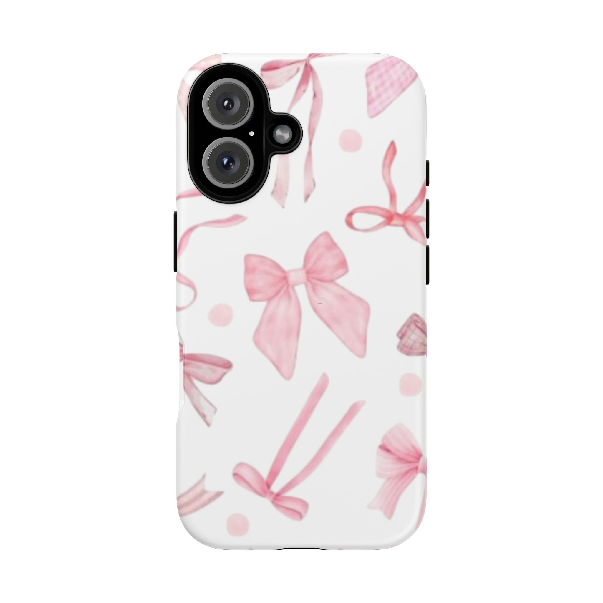 Pink Ribbon Phone Case, Tough Cases, Stylish Phone Cover, Gifts for Her, Cute Phone Accessories, Floral Protective Case