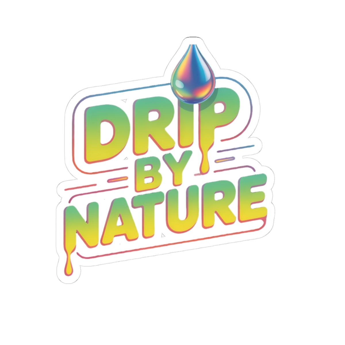 Vibrant Drip by Nature Stickers