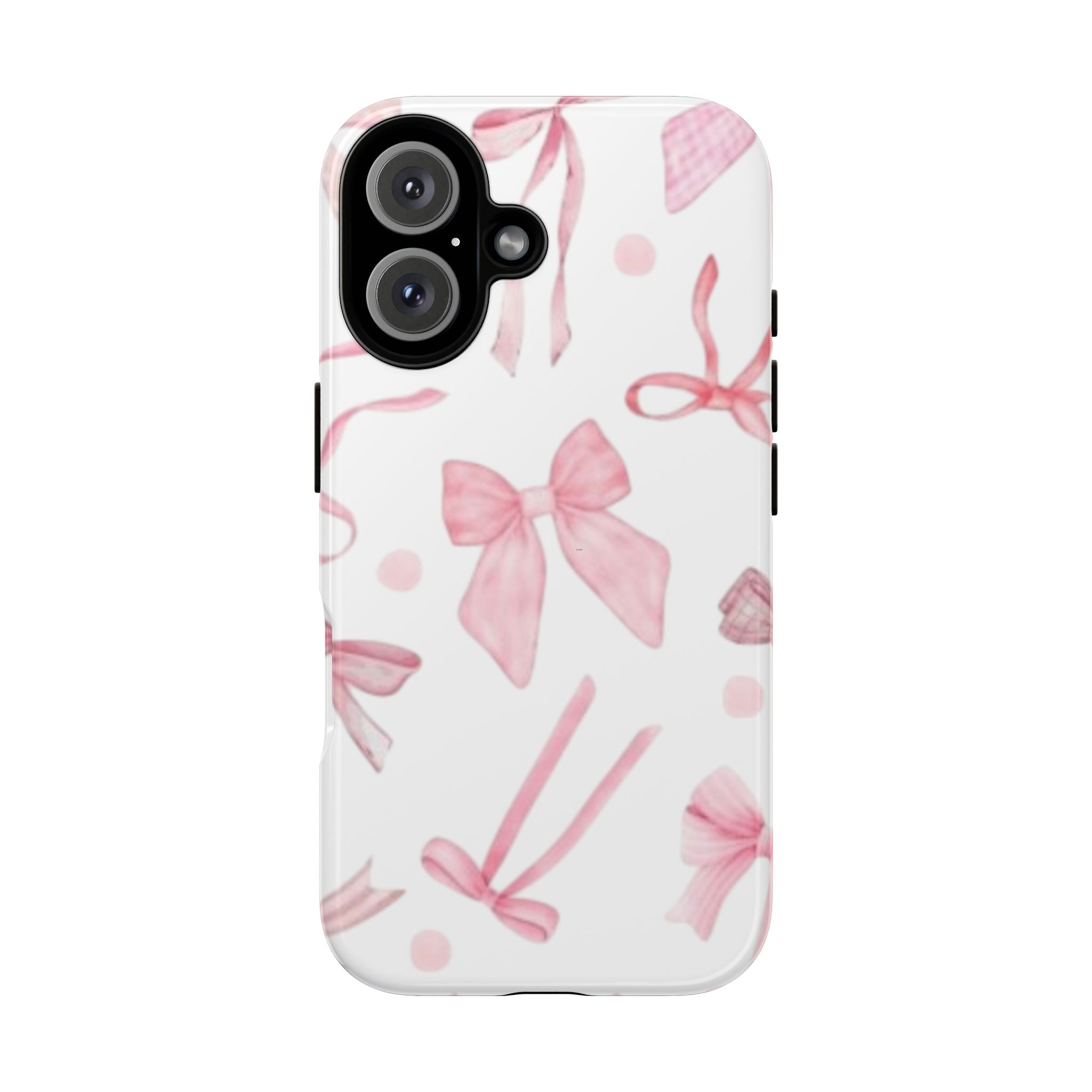 Pink Ribbon Phone Case, Tough Cases, Stylish Phone Cover, Gifts for Her, Cute Phone Accessories, Floral Protective Case